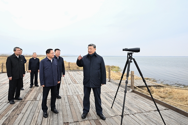 习近平在内蒙古乌兰察布考察时强调统筹高质量发展和高水平保护坚定不移走生态优先绿色发展之路「相关图片」