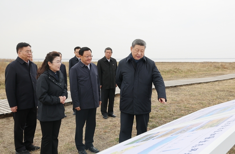 习近平在内蒙古乌兰察布考察时强调统筹高质量发展和高水平保护坚定不移走生态优先绿色发展之路「相关图片」